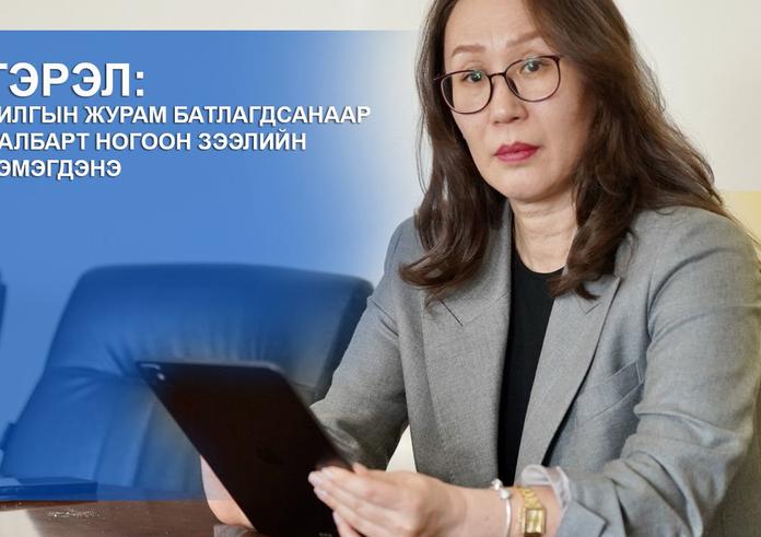 Ц.БАТГЭРЭЛ: НОГООН БАРИЛГЫН ЖУРАМ БАТЛАГДСАНААР БАРИЛГЫН САЛБАРТ НОГООН ЗЭЭЛИЙН ХҮРТЭЭМЖ НЭМЭГДЭНЭ